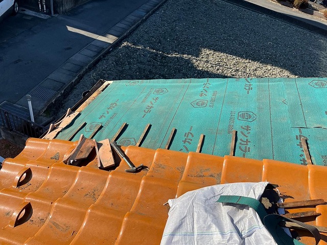 甲府市　瓦屋根工事